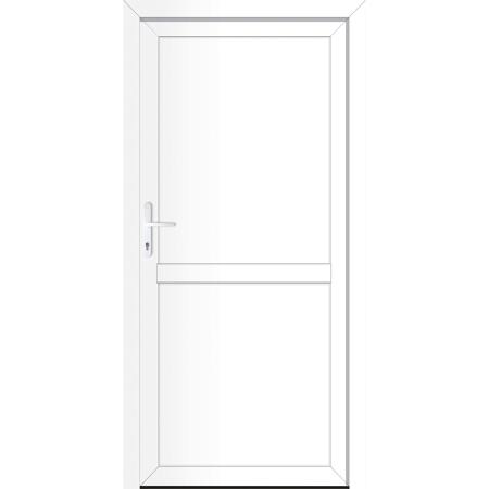 2. Bild von Nebeneingangstür 'Pomana' links weiß 980 x 1980 mm