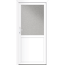 Verkleinertes Bild von Nebeneingangstür 'Stockton' links weiß 1100 x 2100 mm Sonderdekor