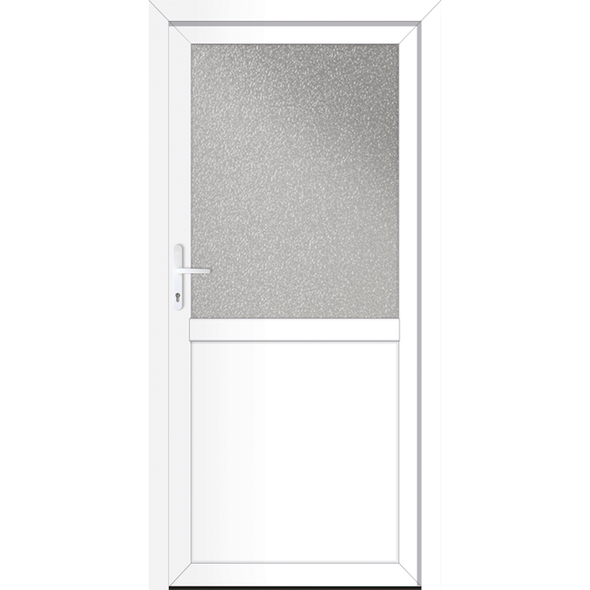 Bild von Nebeneingangstür 'Stockton' links weiß 1100 x 2100 mm Sonderdekor
