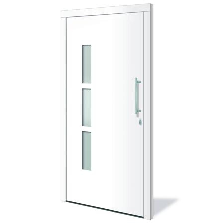 3. Bild von Alu-PVC-Haustür 'Toledo RC2' Anschlag Rechts weiß