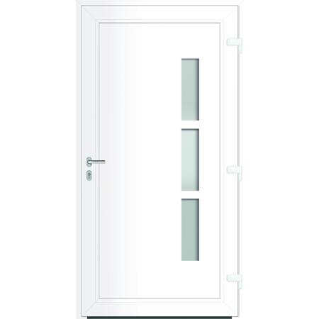 4. Bild von Alu-PVC-Haustür 'Toledo RC2' Anschlag Rechts weiß