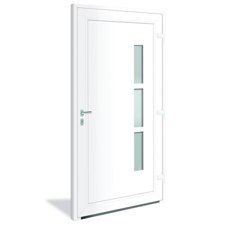 5. Bild von Alu-PVC-Haustür 'Toledo RC2' Anschlag Rechts weiß