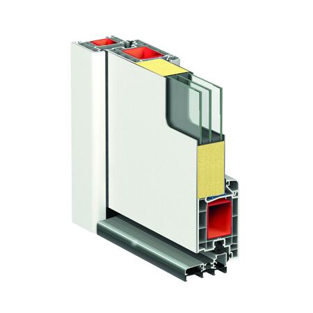 6. Bild von Alu-PVC-Haustür 'Toledo RC2' Anschlag Rechts weiß