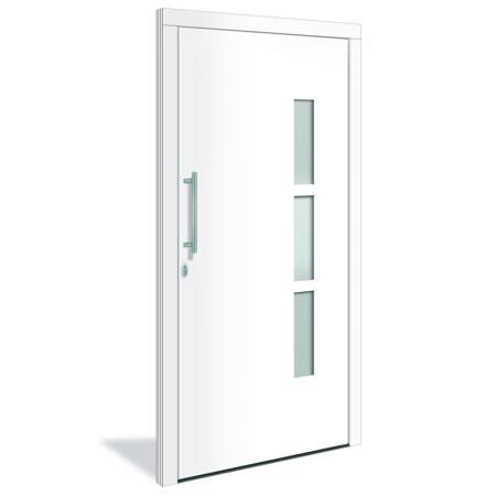 3. Bild von Alu-PVC-Haustür 'Toledo RC2' Anschlag Links weiß