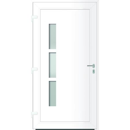 4. Bild von Alu-PVC-Haustür 'Toledo RC2' Anschlag Links weiß