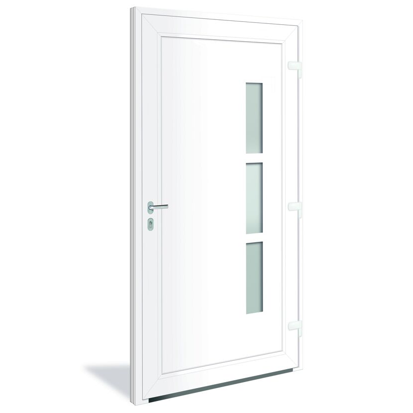 Alu-PVC-Haustür 'Toledo RC2' Anschlag Rechts anthrazit
