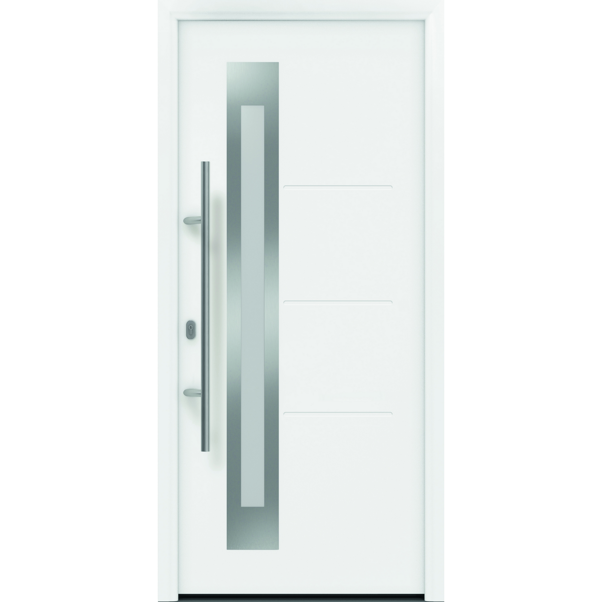 Haustür 'ISOPRO Secur IPS 780 S' weiß 110 x 210 cm, links