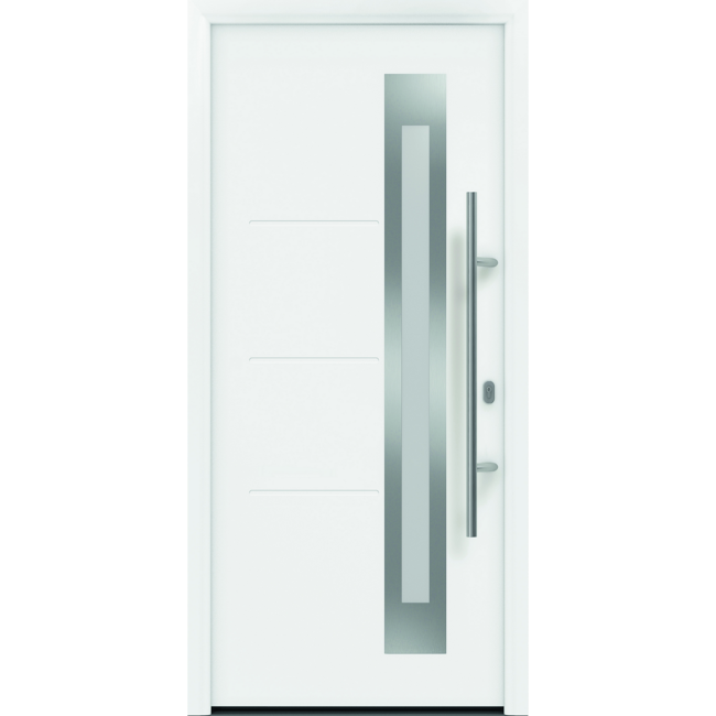 Bild von Haustür 'ISOPRO Secur IPS 780 S' weiß 110 x 210 cm, rechts