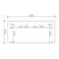 Zeichnung Waschtischplatte TD Sanremo 648 x 250 cm
