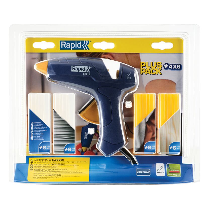 Rapid Klebepistole EG212 inkl. 24 Klebesticks