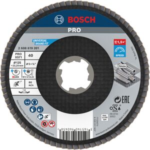 Fächerschleifscheibe gekröpft Ø 125 mm K40