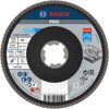 Bosch X-LOCK Fächerschleifscheibe, 125 mm Durchmesser, Körnung 80