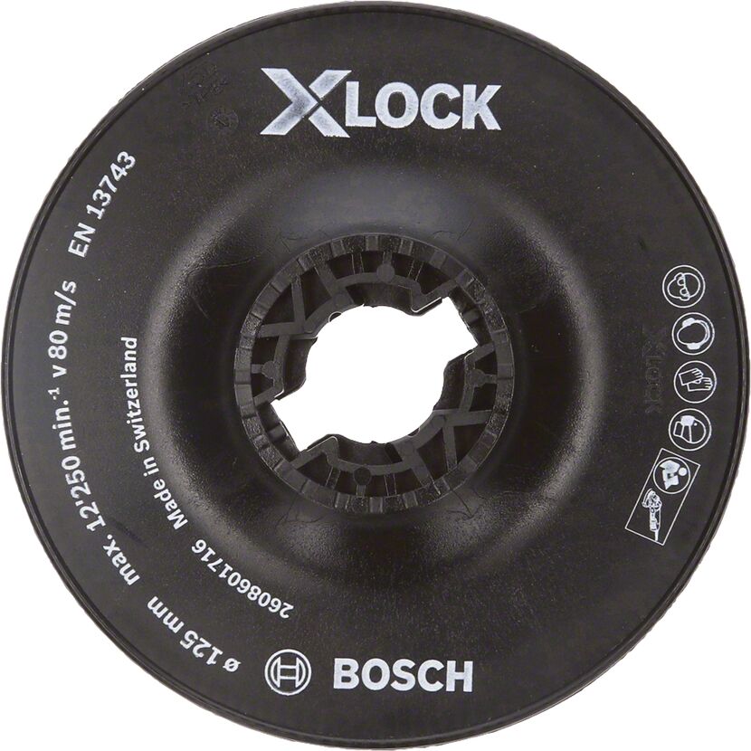 X-LOCK Stützteller 125 mm hart von Bosch