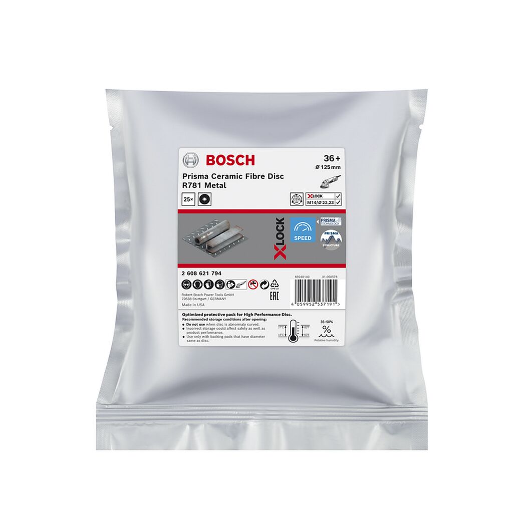 Fiberschleifscheibe 'EXPERT R781 Prisma Ceramic X-LOCK' Ø 125 mm