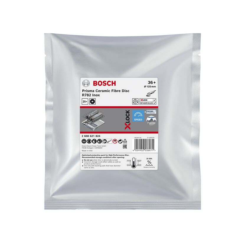 Fiberschleifscheibe 'EXPERT R782 Prisma Ceramic X-LOCK' Ø 125 mm