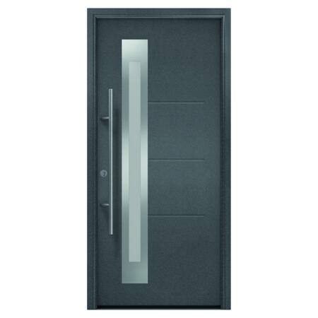 2. Bild von Haustür 'ISOPRO 780S' anthrazit metallic 1100 x 2100 mm, links