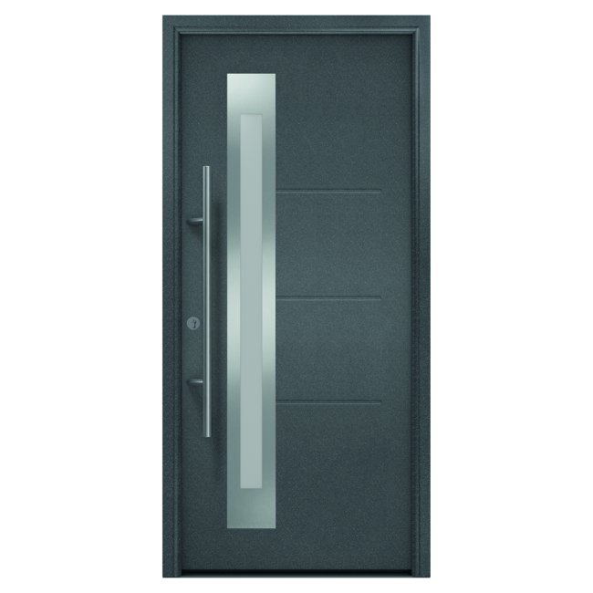 Bild von Haustür 'ISOPRO 780S' anthrazit metallic 1100 x 2100 mm, links
