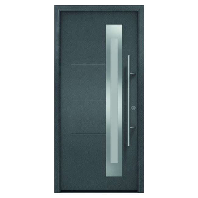 Bild von Haustür 'ISOPRO 780S' anthrazit metallic 1100 x 2100 mm, rechts