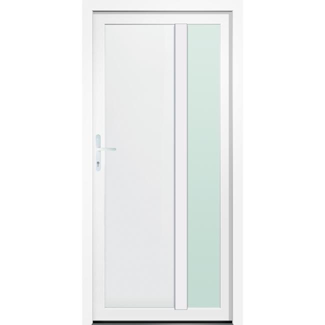 Bild von Mehrzwecktür 'Midland' weiß 1000 x 2000 mm DIN L