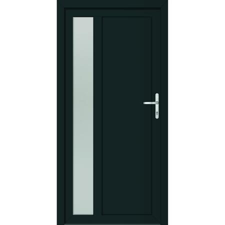 2. Bild von Mehrzwecktür 'Midland' weiß/anthrazit 1000 x 2000 mm DIN R