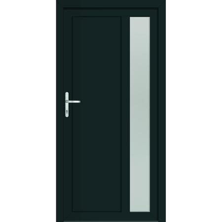 2. Bild von Mehrzwecktür 'Midland' weiß/anthrazit 1000 x 2000 mm DIN L