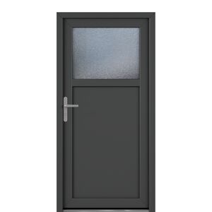Nebeneingangstür 'Detroit' Kunststoff anthrazit/weiß 980 x 1980 mm links