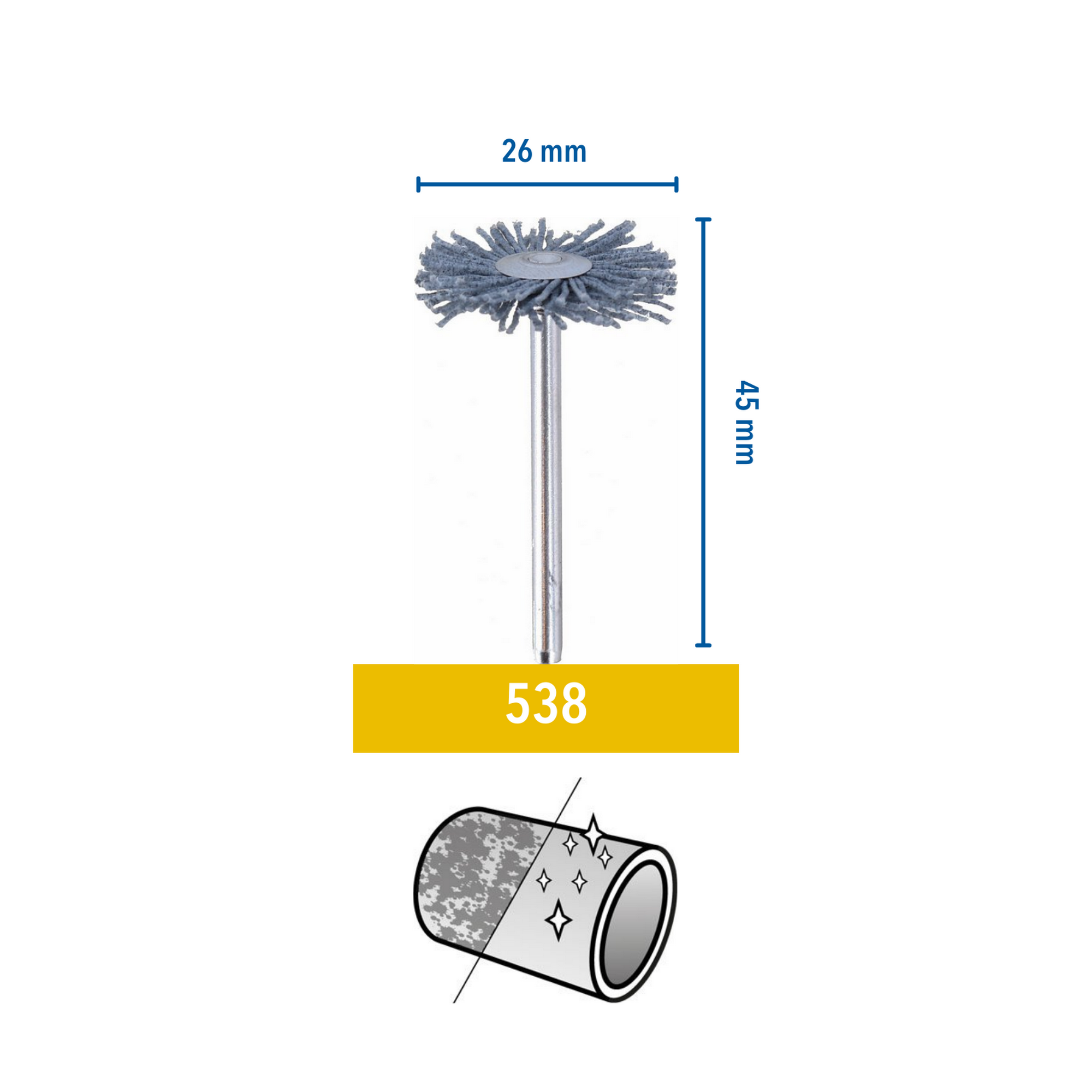 Schleifbürste 538 Ø 26 mm + product picture