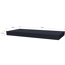 Vordach 'BS 200' Aluminium anthrazit 200 x 90 x 15 cm