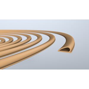 Türdichtung für Stahl-, Kunststoff- und Holzzarge Meterware beige