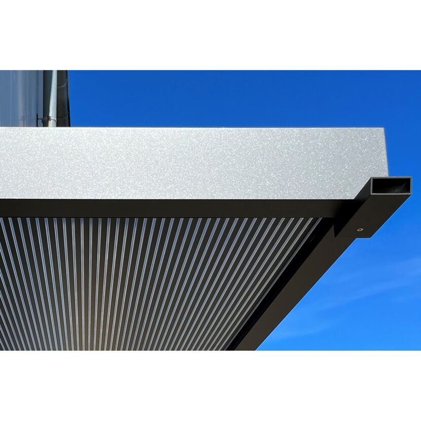 Vordach 'BS 3D-Line 200' Aluminium anthrazit 200 x 90 x 12,5 cm