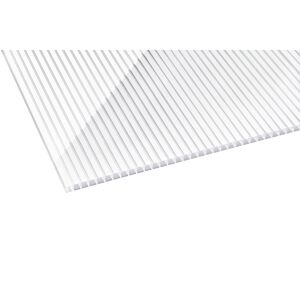 Hohlkammerplatte Zebra 250 x 98 x 1,6 cm weiß