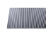 Hohlkammerplatte Zebra 250 x 98 x 1,6 cm anthrazit