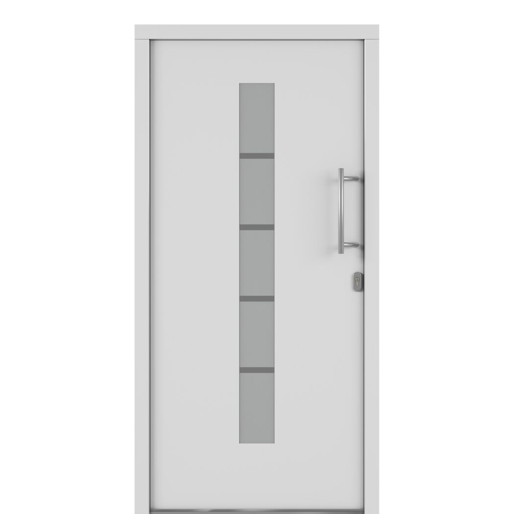 Alu-Kunststoffhaustür 'Calgary' 1000 x 2000 mm DIN R