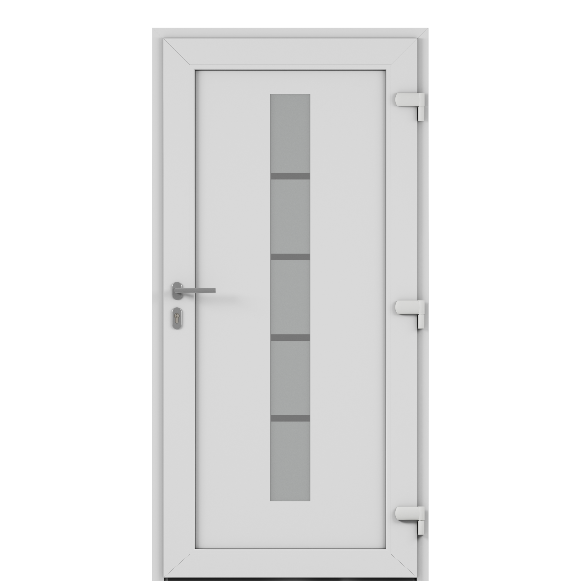 Alu-Kunststoffhaustür 'Calgary' 1000 x 2000 mm DIN R