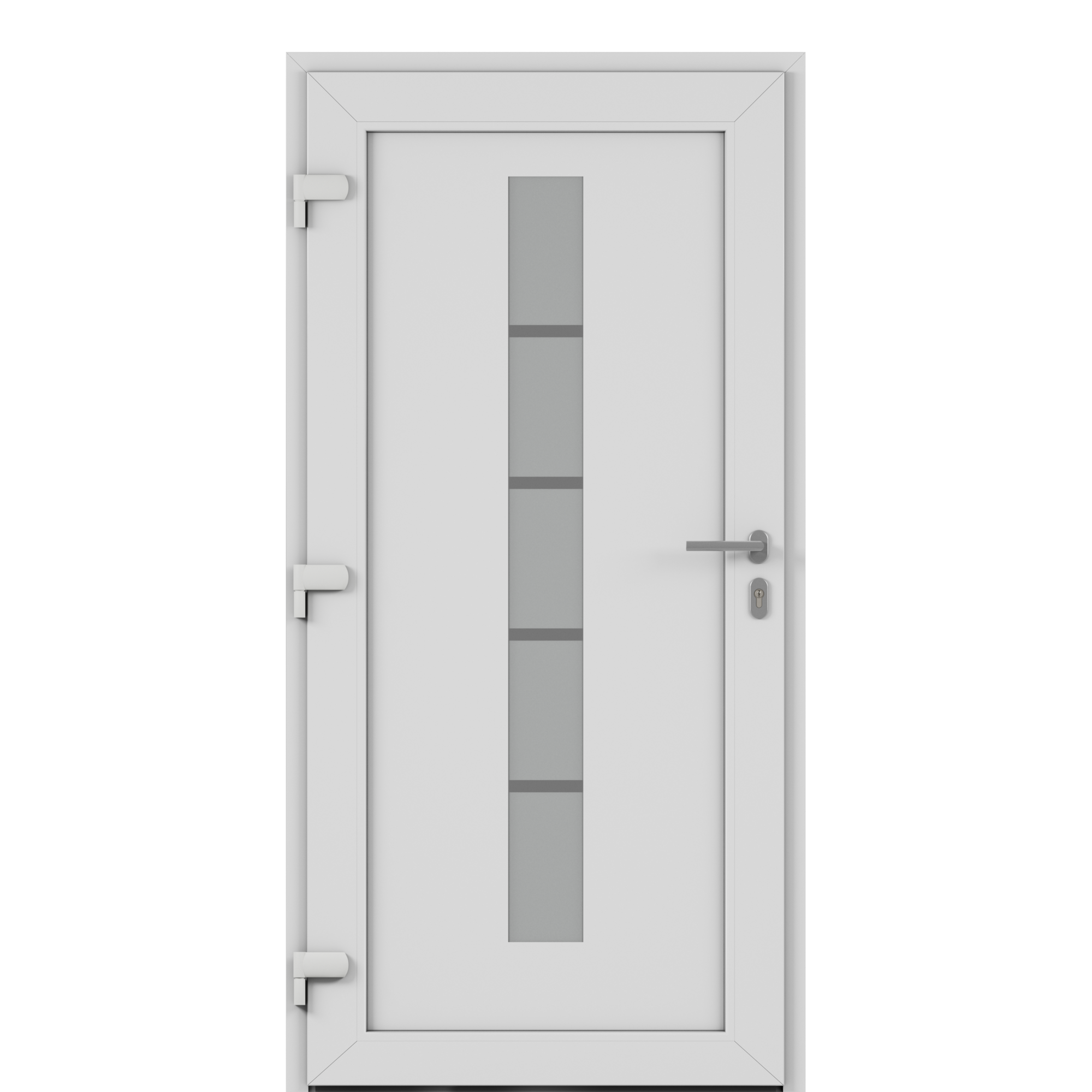 Alu-Kunststoffhaustür 'Calgary' 1000 x 2000 mm DIN L