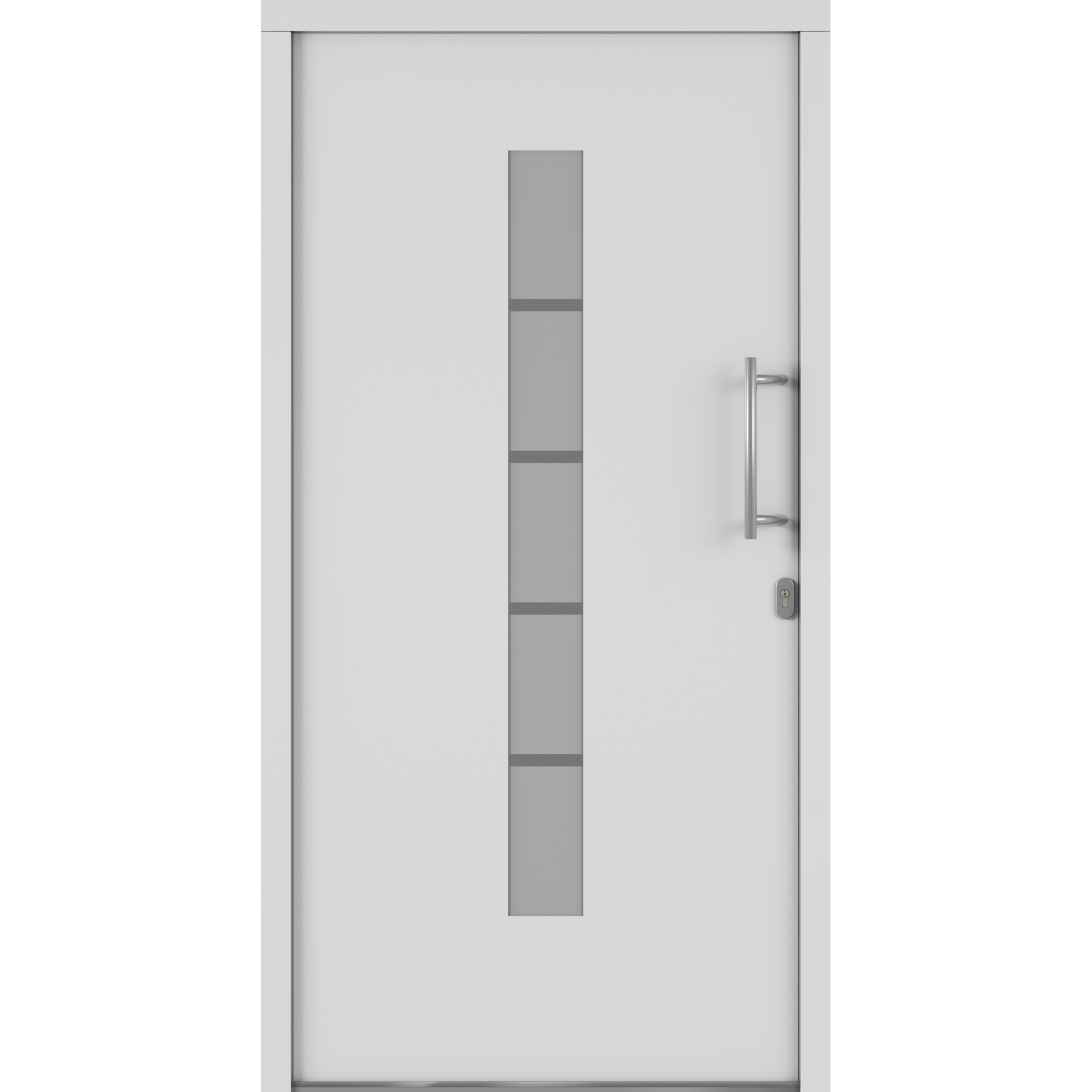Alu-Kunststoffhaustür 'Calgary' 1100 x 2100 mm DIN R
