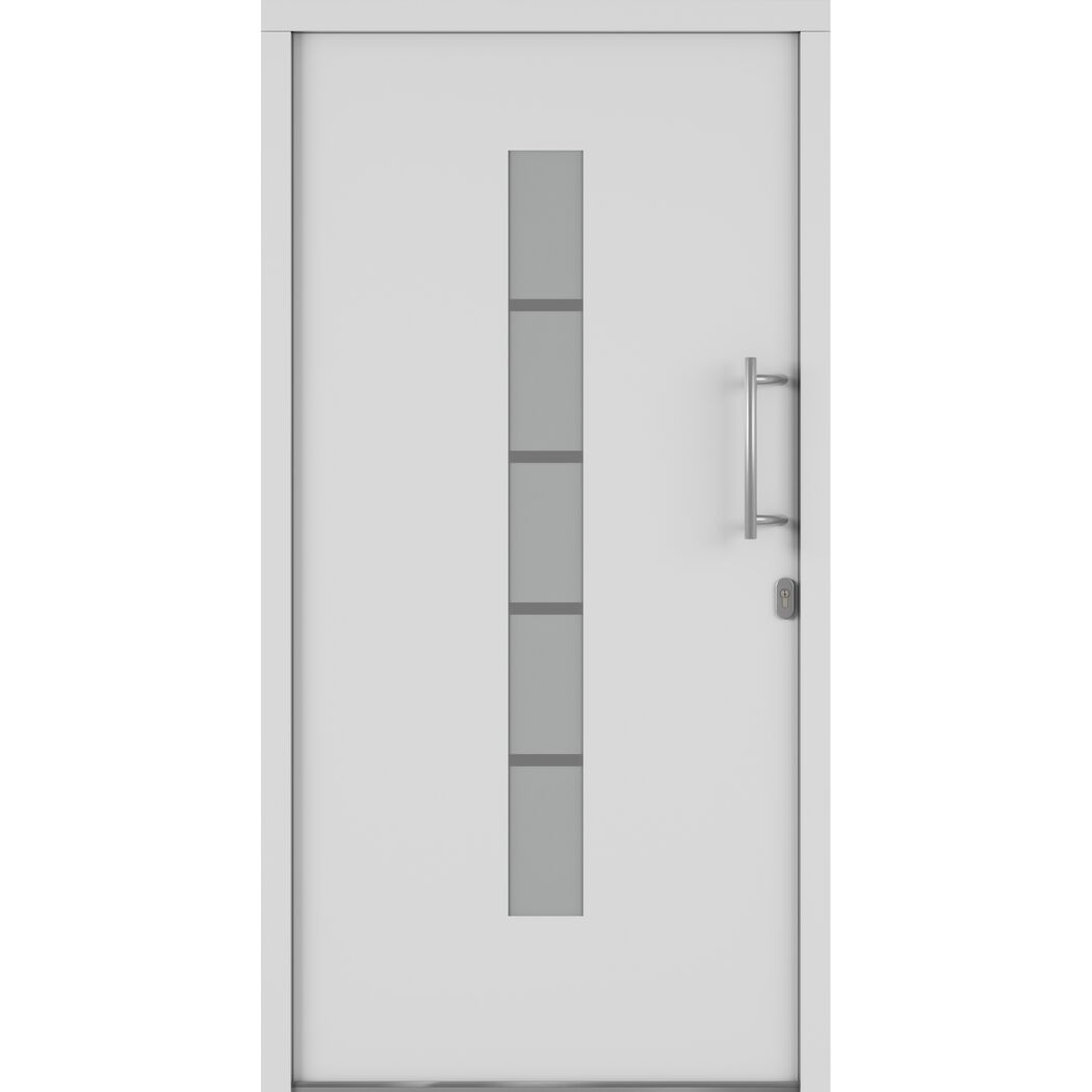 Alu-Kunststoffhaustür 'Calgary' 1100 x 2100 mm DIN R