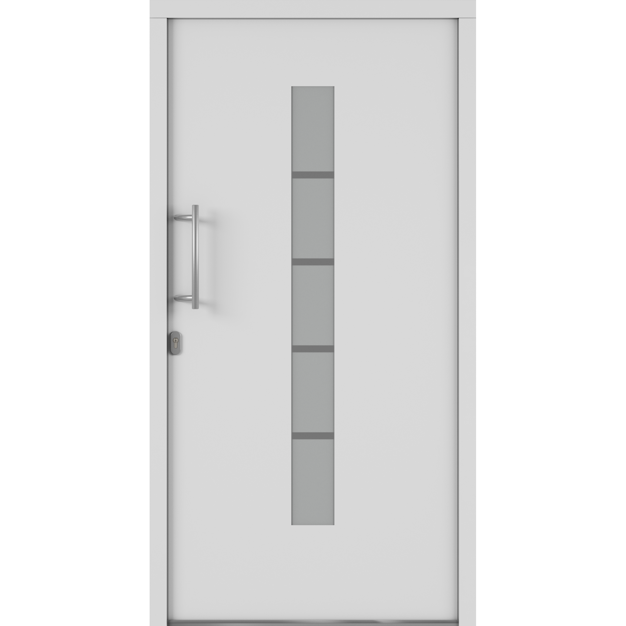 Alu-Kunststoffhaustür 'Calgary' 1100 x 2100 mm DIN L