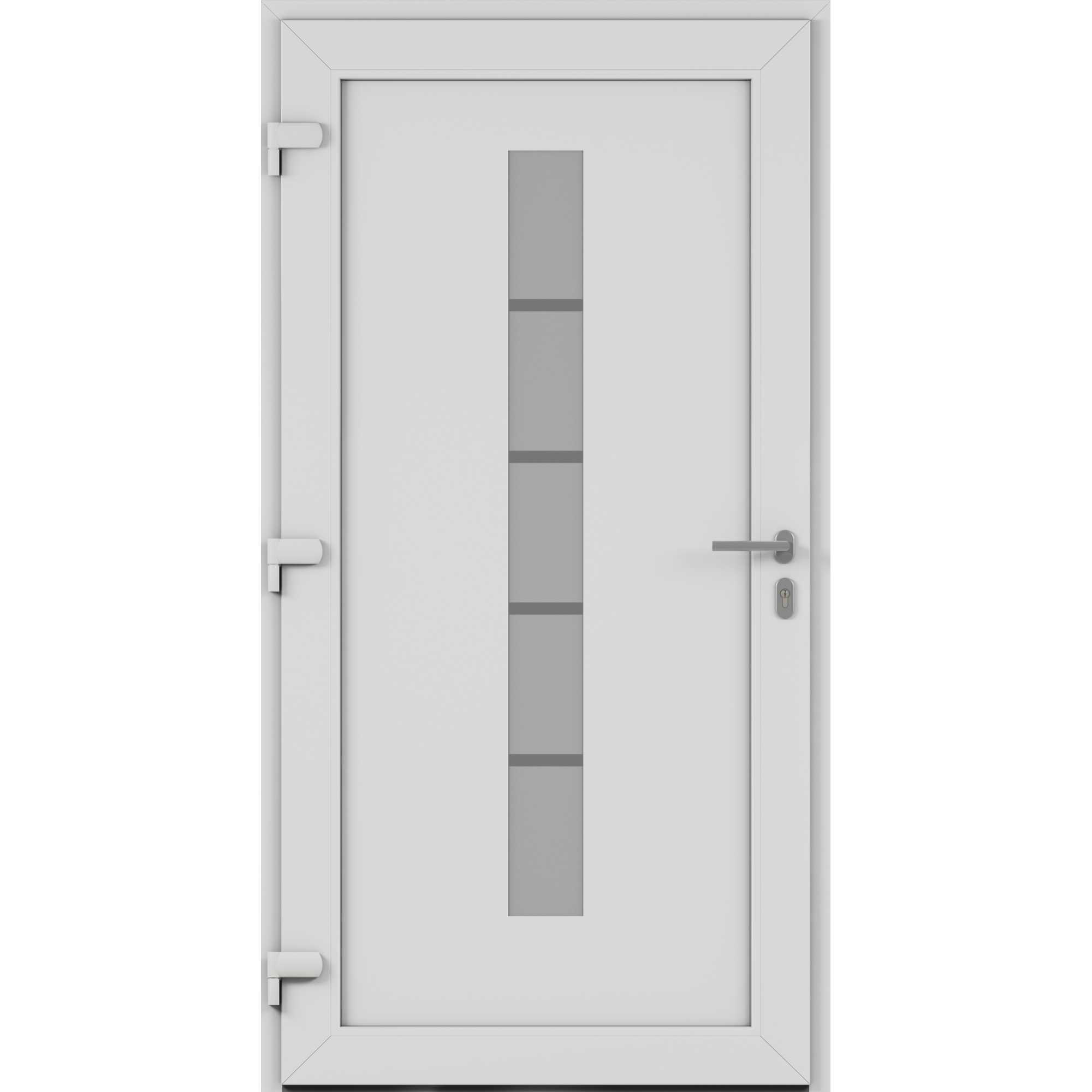 Alu-Kunststoffhaustür 'Calgary' 1100 x 2100 mm DIN L