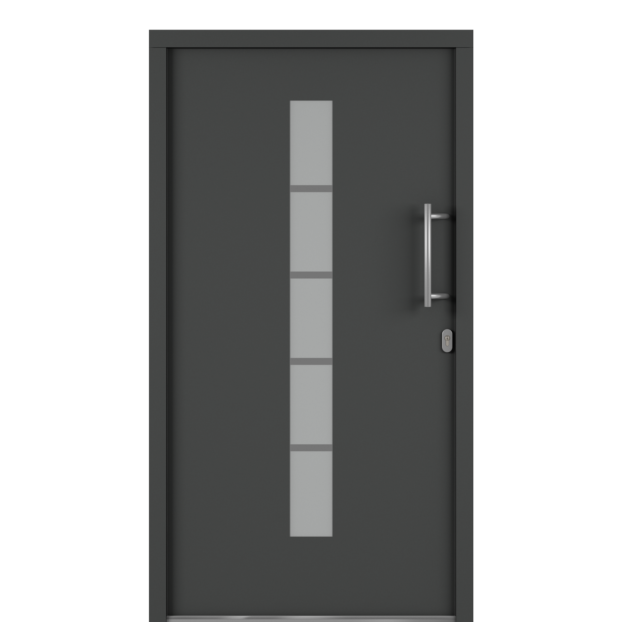 Alu-Kunststoffhaustür 'Calgary' 1000 x 2000 mm DIN R