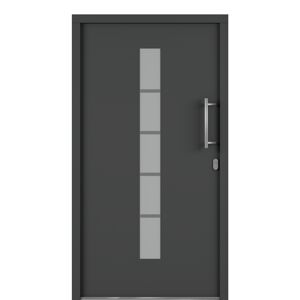Alu-Kunststoffhaustür 'Calgary' 1000 x 2000 mm DIN R