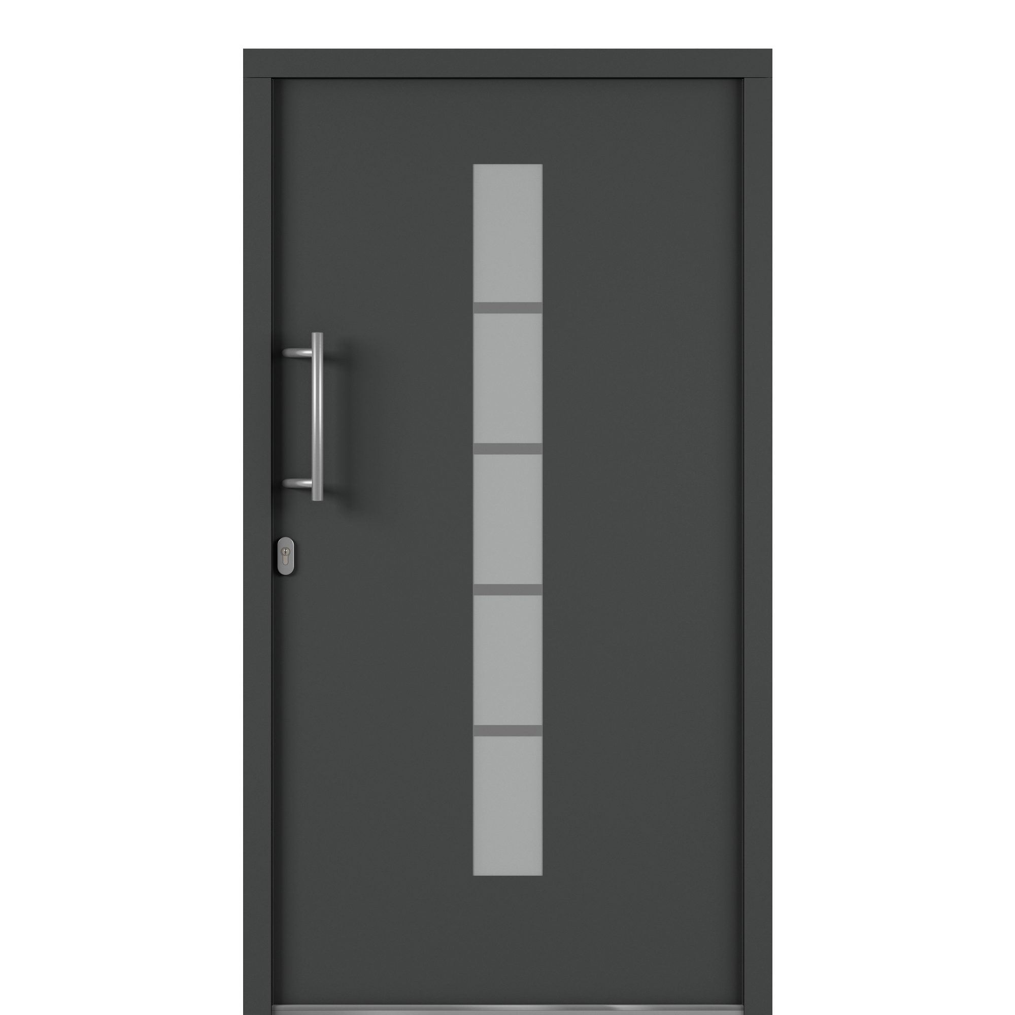 Alu-Kunststoffhaustür 'Calgary' 1000 x 2000 mm DIN L