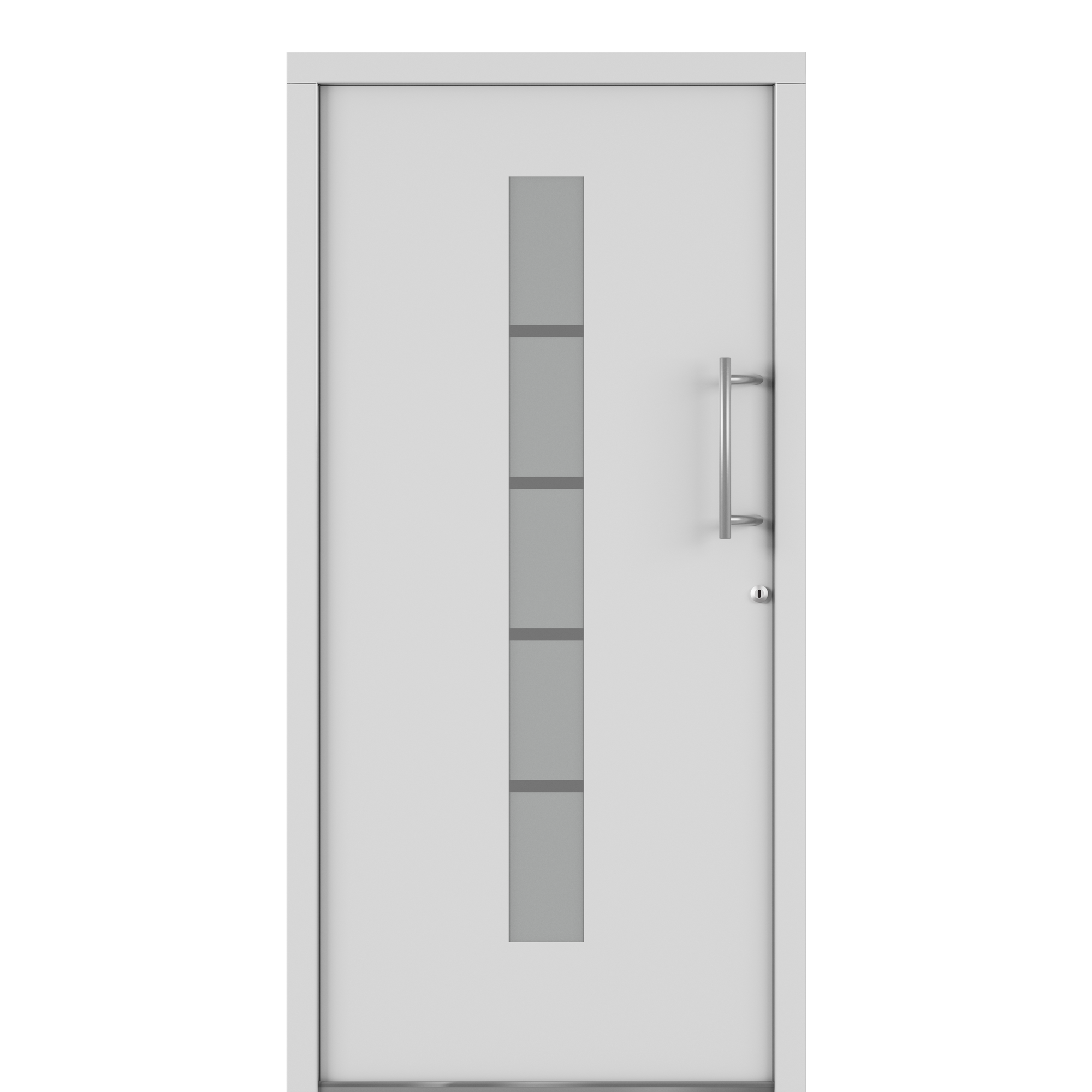 Alu-Kunststoffhaustür 'Calg' 1000 x 2000 mm DIN R