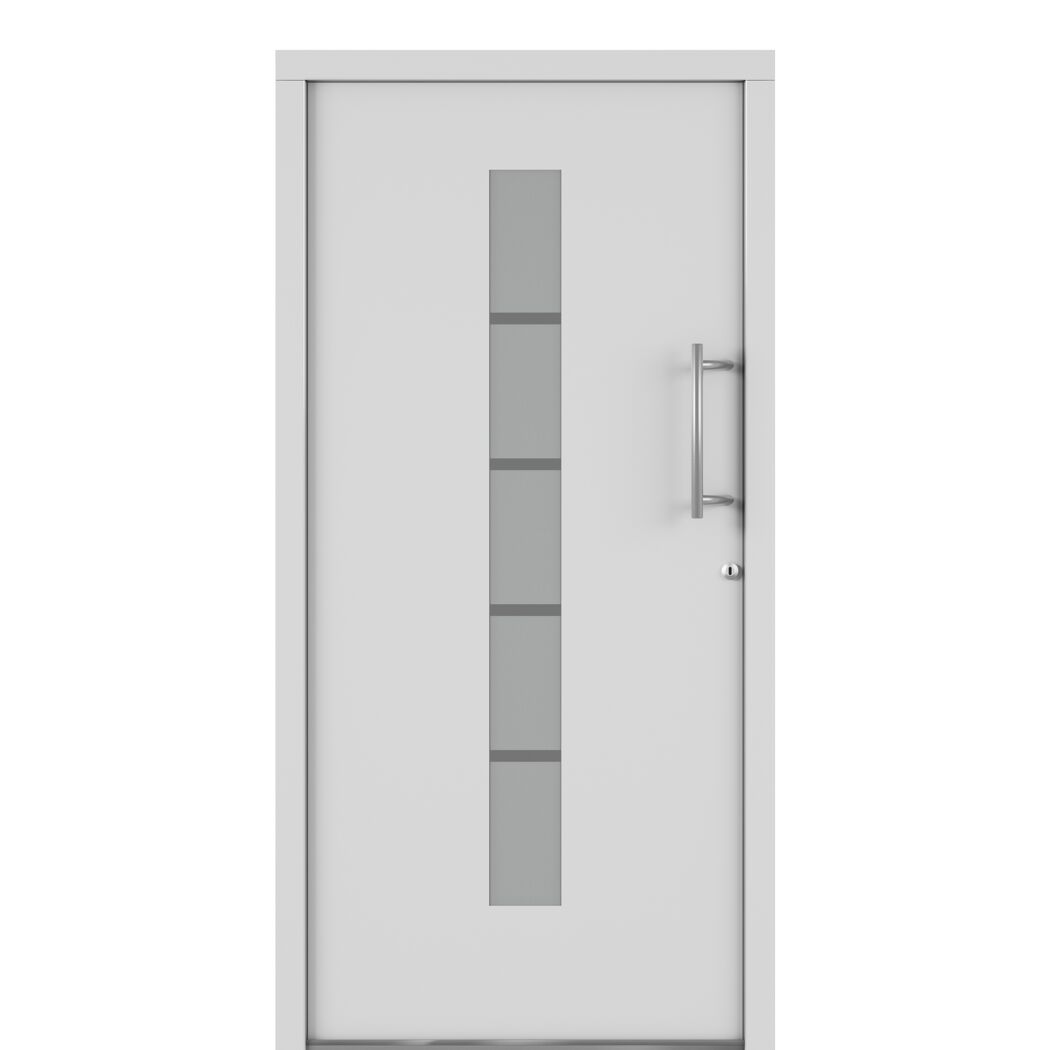 Alu-Kunststoffhaustür 'Calg' 1000 x 2000 mm DIN R