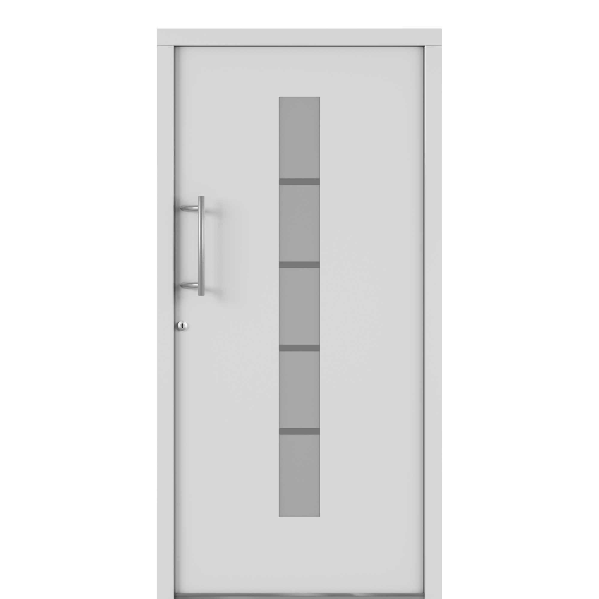 Alu-Kunststoffhaustür 'Calg' 1000 x 2000 mm DIN L