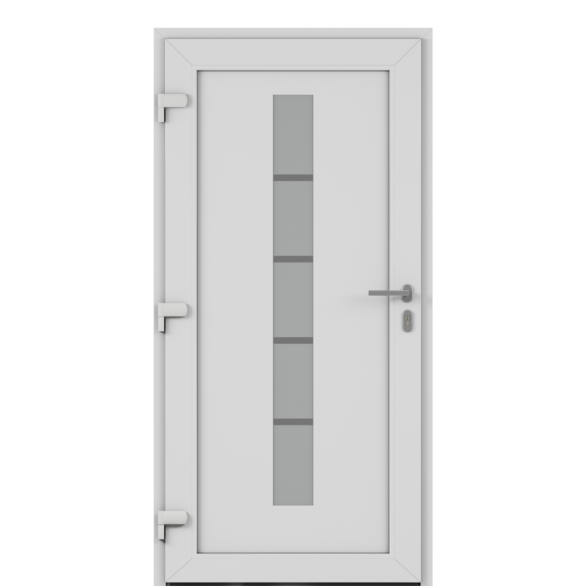 Alu-Kunststoffhaustür 'Calg' 1000 x 2000 mm DIN L