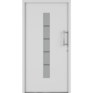 Alu-Kunststoffhaustür 'Calg' 1100 x 2100 mm DIN R