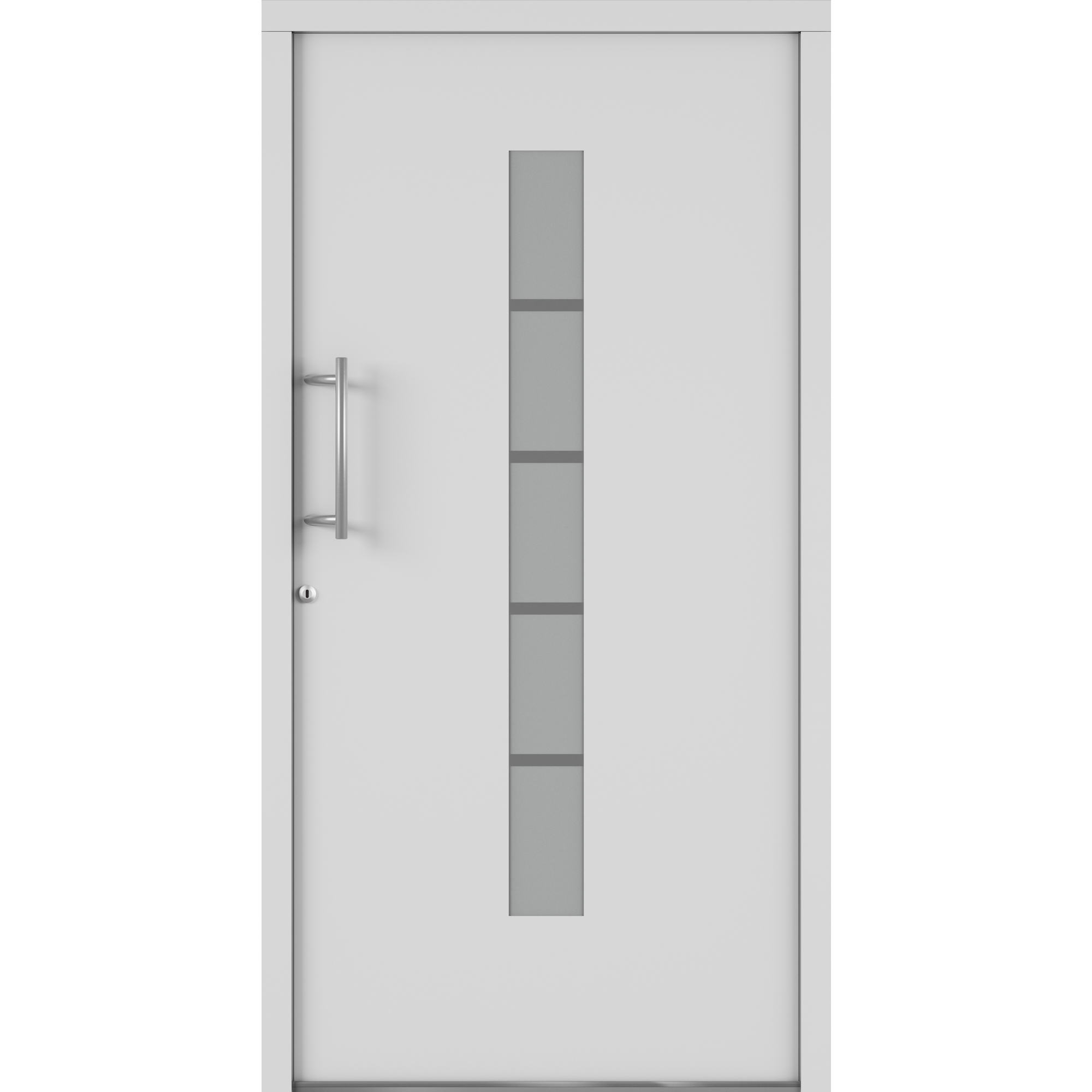 Alu-Kunststoffhaustür 'Calg' 1100 x 2100 mm DIN L