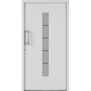 Alu-Kunststoffhaustür 'Calg' 1100 x 2100 mm DIN L
