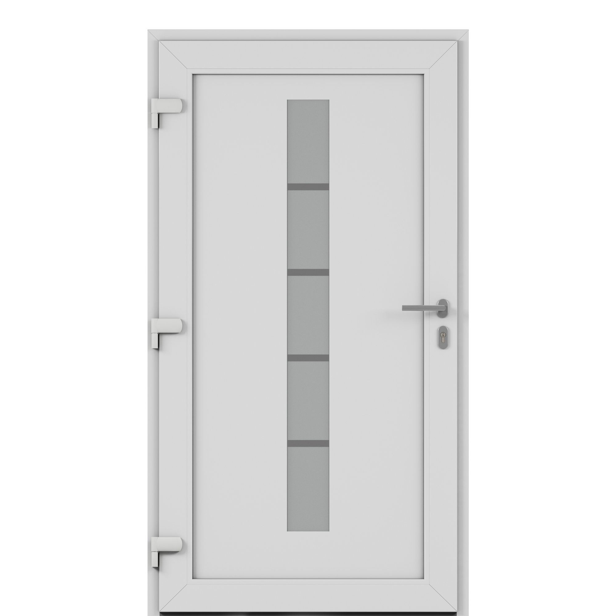 Alu-Kunststoffhaustür 'Calg' 1000 x 2000 mm DIN L